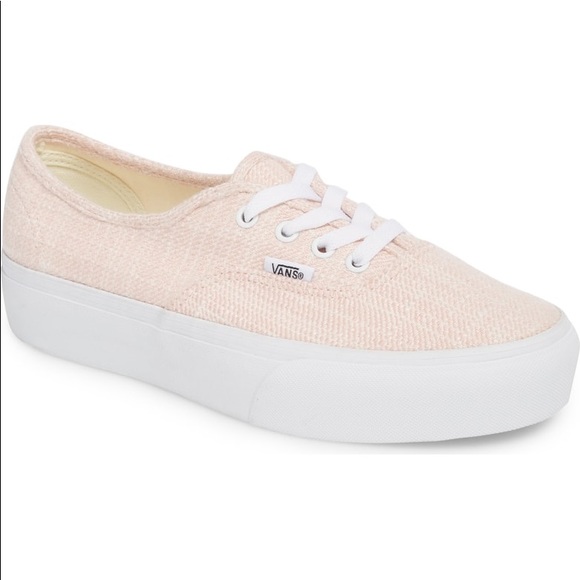 vans platform rosa